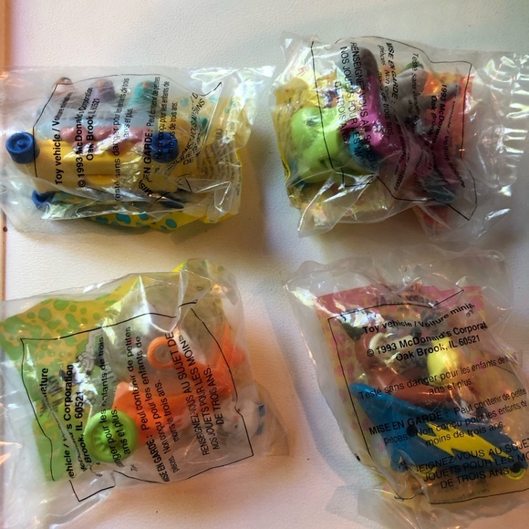 Vintage 1993  Animaniacs McDonalds Toys Lot Of 4, 3 Are Sealed, 1993 Pinky - Picture 10 of 10